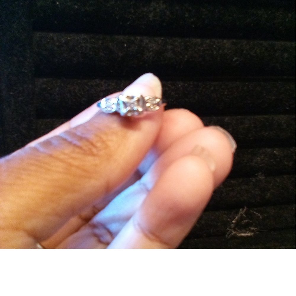 1940s Diamond Engagement Ring in White Gold